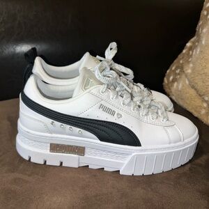 PUMA Mayze Flawless Lace Up Platform Sneakers size 7.5
